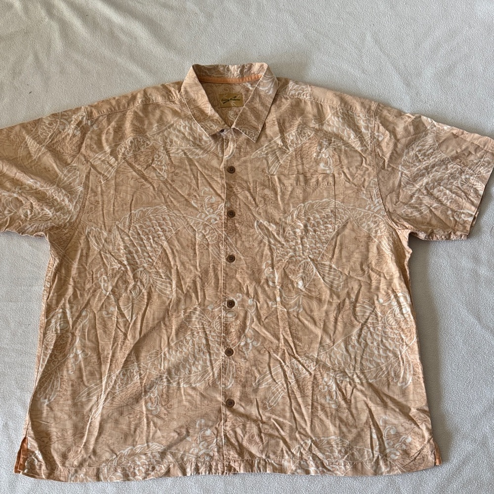 Tommy Bahama Light Salmon Casual Button Down Shirt